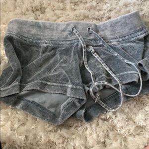 Grey hard tail shorts